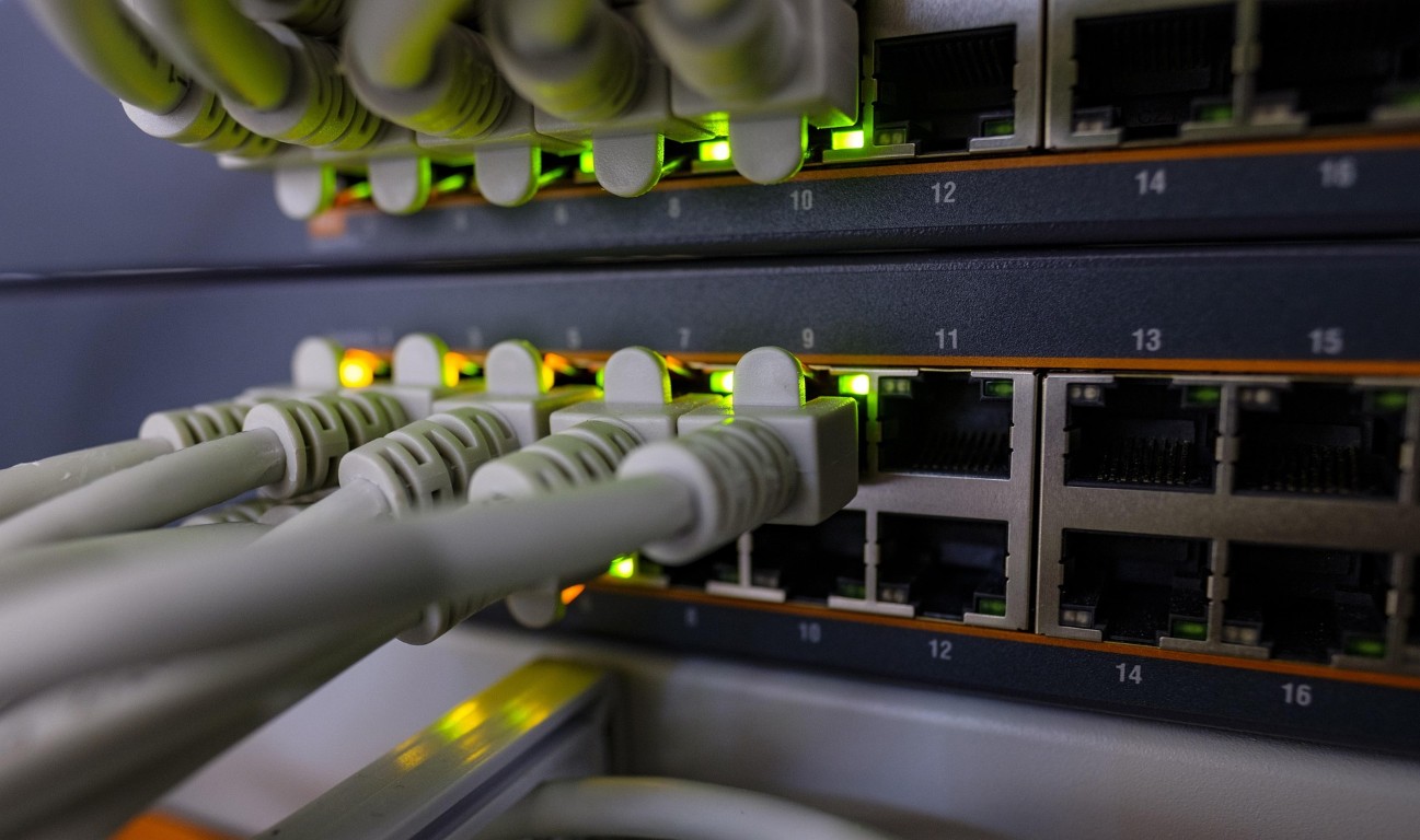 Ethernet switch with cables